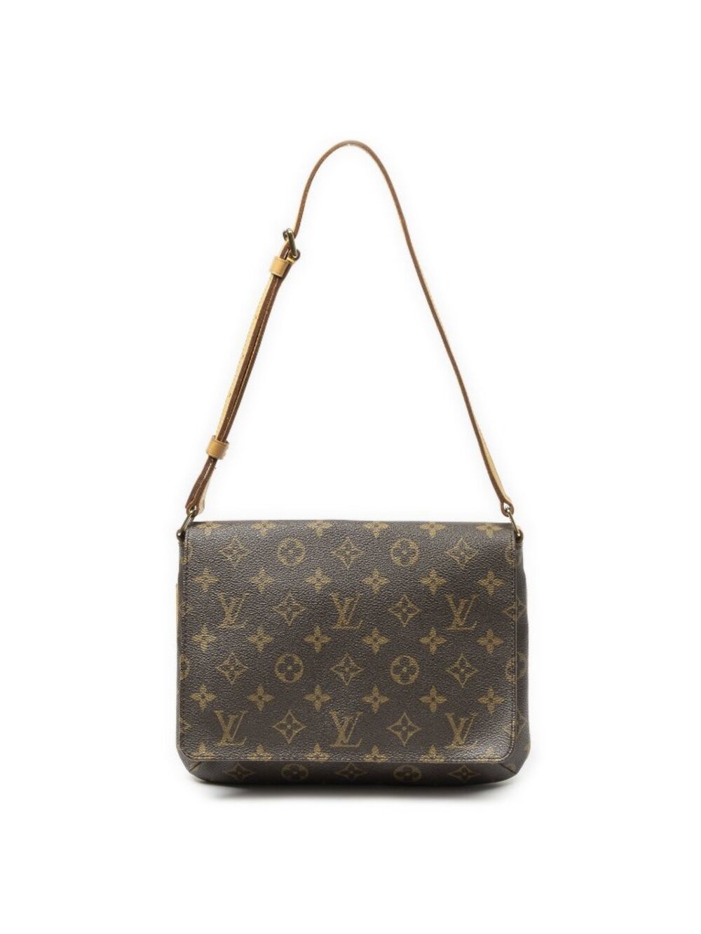 Louis Vuitton Musette Tango Brown Monogram Canvas Crossbody